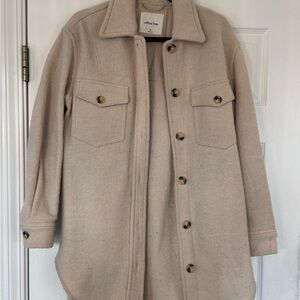 Aritzia Wilfred Tan Utility Jacket